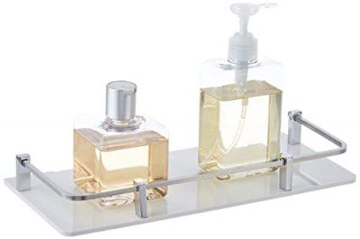 Amazon Brand - Solimo Premium Acrylic Glass Wall-Mounted Shelf  (Milky White, 12 * 5.5 Inches, 1 Pc)