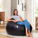 Amazon Brand - Solimo Premium Faux Leather Bean Bag, Filled With Beans...