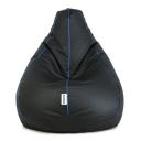 Amazon Brand Solimo Premium Faux Leather Bean Bag, Filled with Beans | Capacity: Upto 6 Ft 3 in Height, 120 KG Weight | 3XL...