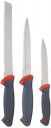 Amazon Brand - Solimo Premium High-Carbon Stainless Steel 3 Piece Knife Set | Plain, Carving, and Bread Knife| Ergonomic Handle Design...