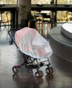 Amazon Brand - Solimo Premium Outdoor Mosquito Net with Drawstring For Baby Carriers/Pram/Stroller/Car Seats/Cradles | 90 cm (Dia) X 30 cm (H), Unisex, White (1 Pack)- with 1 Free Portable Carry Pouch...