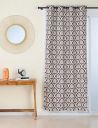 Amazon Brand - Solimo Premium Polyester Cotton Curtains | 150 GSM | 7 FT | Damask Print | Easy Maintenance (Set of 2, Coffee)...