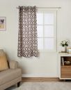 Amazon Brand - Solimo Premium Polyester Cotton Curtains | 150 GSM | 5 FT | Easy Maintenance (Set of 2, Coffee)...