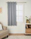 Amazon Brand - Solimo Premium Polyester Curtains | 225 GSM | 5FT | Abstract Print Fabric | Easy Maintenance (Set of 2, Grey)...