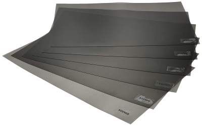 Amazon Brand - Solimo PVC Fridge Multipurpose Mat, Set of 6, Black