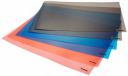 Solimo PVC Fridge Multipurpose Rectangular Mat, Black, Blue, and Red - Set of 6, Polyvinyl Chloride...