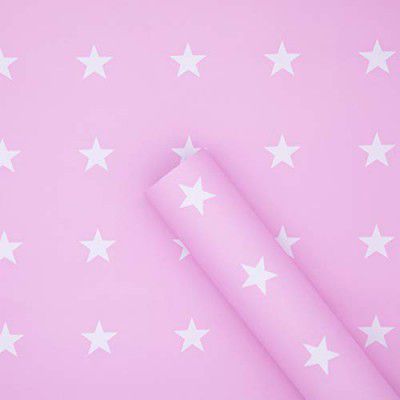 Amazon Brand - Solimo PVC Self-Adhesive WallPaper, Stars, 45 x 500 cm