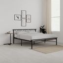 Amazon Brand - Solimo Rame Metal King Size Bed, Black (Glossy Metal Finish)...