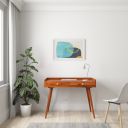 Amazon Brand - Solimo Rantipole Solid Mango Wood Laptop Table (Honey Finish)...