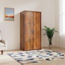 Amazon Brand - Solimo Raptor Engineered Wood 2 Door Wardrobe (Columbia Finish)...