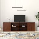 Amazon Brand - Solimo Rendes Engineered Wood TV Entertainment Unit, Asian Walnut, 2 Door...
