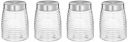 Amazon Brand - Solimo Ring Jar 1300 ml | Set of 4...