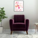 Amazon Brand - Solimo Ringsten 1 Seater Sofa (Fabric, Wine)...