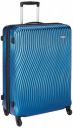 Amazon Brand - Solimo Ripple Hardside Trolley, Blue, 75 cm...