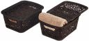 Amazon Brand - Solimo Royal Multipurpose Storage Basket With Lid - Small (Set Of 2, Brown) - Fabric, Rectangular...
