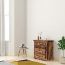 Amazon Brand - Solimo Scintilla Solid Sheesham Wooden Chest of Drawers (Natural Finish, 5 Drawers)...