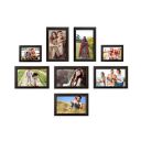Amazon Brand - Solimo Set of 8 Photo Frames (6"x10"-6 & 4"X6"-2pcs), Brown...