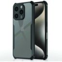 Amazon Brand - Solimo Shockproof Crystal-Clear Back Cover for iPhone 16 Pro Max | 360° Protection (PC & TPU, Black Bumper)...
