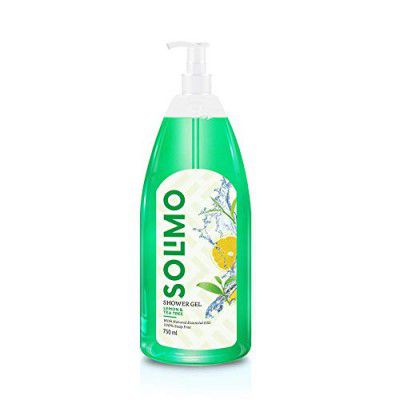 Amazon Brand - Solimo Shower Gel, Lemon & Tea Tree - 750 ml