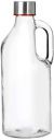 Amazon Brand - Solimo Silica Glass Milk Bottle, 1 Litre (Transparent)...