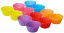 Amazon Brand - Solimo Silicone Baking Cup, Set of 12, Multicolour...