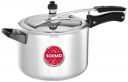 Amazon Brand - Solimo - Sleek Induction Bottom Aluminium Pressure Cooker - 5 Liter (Inner Lid), Silver...
