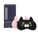 Amazon Brand - Solimo Sleep Mask, Designer Range, Ultra Smooth, Adjustable Strap, Total Blockout (Cute Cat Type 1, Pack Of 2)...