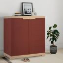 Amazon Brand - Solimo Small Plastic Shoe Rack (Red Colour) | Shoe Cabinet | Living Room...