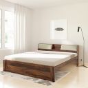Amazon Brand - Solimo Solid Wood Mayor King Size Bed with Headboard Storage, Natural Finish...