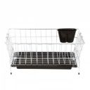 Amazon Brand - Solimo Stainless Steel Dish Drainer SS Bartan  Plate Drying Rack Stand...