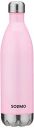 Amazon Brand - Solimo Stainless Steel Insulated 24 Hours Hot or Cold Bottle Flask, 1000 ml, Pink...