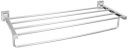 Amazon Brand - Solimo Stainless Steel Towel Rack for Bathroom/Towel Stand/Hanger/Bathroom Accessories | 304 Grade | 24 inches (Chrome) - Pack of 1...