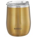Amazon Brand - Solimo Stainless Steel Tumbler | 300ml (Golden Finish)...