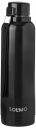 Amazon Brand - Solimo Stainless Steel Water Bottle | BIS-Approved | 900ml (Matte Black)...