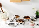 Amazon Brand - Solimo Steel Flat Canisters/Storage Containers...
