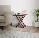 Amazon Brand - Solimo Stikin Square Folding Coffee Table (Solid Sheesham Wood, Honey Finish)...