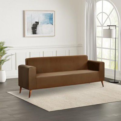 Amazon Brand - Solimo Stretchable Two Seater Solid Sofa Cover | High-Density Polyester Spandex Fabric | Universal Fit | Khaki