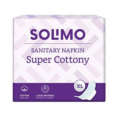 Amazon Brand - Solimo Super Cottony XL, 40s x 1 (Pack of 40 Napkins)