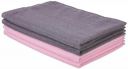 Amazon Brand - Solimo Super Soft Microfiber Hand Towel | Pack of 4 (Pink, Grey - 2 of Each)...