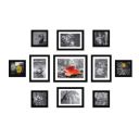 Amazon Brand - Solimo Synthetic Collage Set Of 11 Black Photo Frames ...