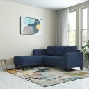Amazon Brand - Solimo Tissburg 5 Seater RHS Sectional Sofa (Fabric, Blue)...