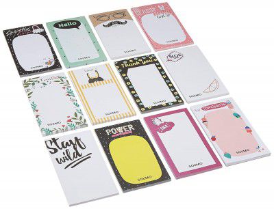 Solimo To Do List Notepads – 12 pcs, 6.5” x 3.5”, 50 Easy Tear Off Sheets for Planning, Task, Appointments, Reminders Home, Office