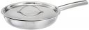 Amazon Brand - Solimo Tri-ply Stainless Steel Induction Base Frying Pan+Cover (22cm, 1.5L)...