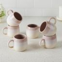 Amazon Brand - Solimo TT Ovule Tuscany Ceramic Tea Cups | Set of 6 | 190ML...