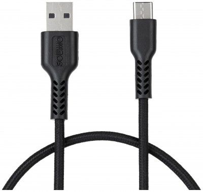 Amazon Brand - Solimo Unbreakable 3A Fast Charging Tough Braided Type C USB Data Cable – 1.5 Meter