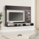 Amazon Brand - Solimo Uno Engineered Wood Wall Mounted TV Stand Cum Entertainment Unit (Up to 50" TV - Enclosed, Wenge and White)...
