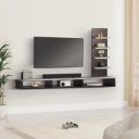 Amazon Brand - Solimo Uno Engineered Wood Wall Mounted TV Stand Cum Entertainment Unit (Up to 42\' TV, Wenge and White)...