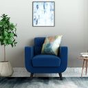 Amazon Brand - Solimo Urris 1 Seater Sofa (Fabric, Royal Blue)...
