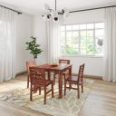 Solimo Vadans Four Seater Dining Table with 4 Chairs...