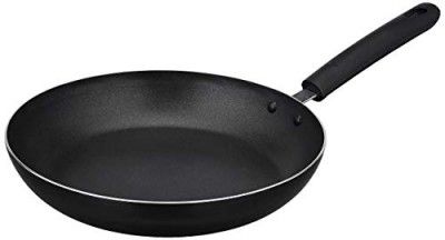Solimo Virgin Aluminium Non-Stick Frypan with Non-Stick Coating | Black -24 cm & 2mm Thickness